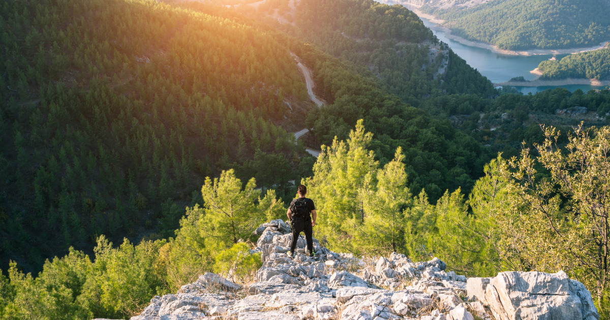 je voyage à la montagne